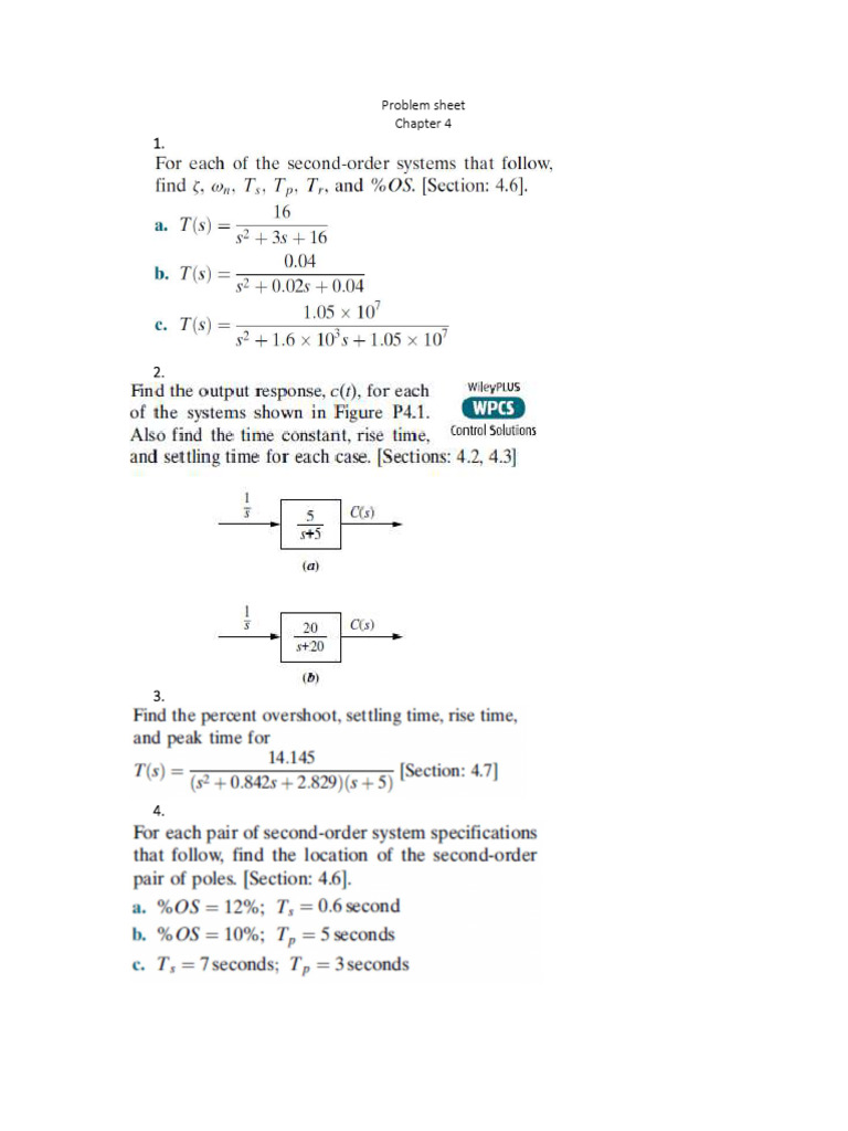 Problem Sheet 4 | PDF