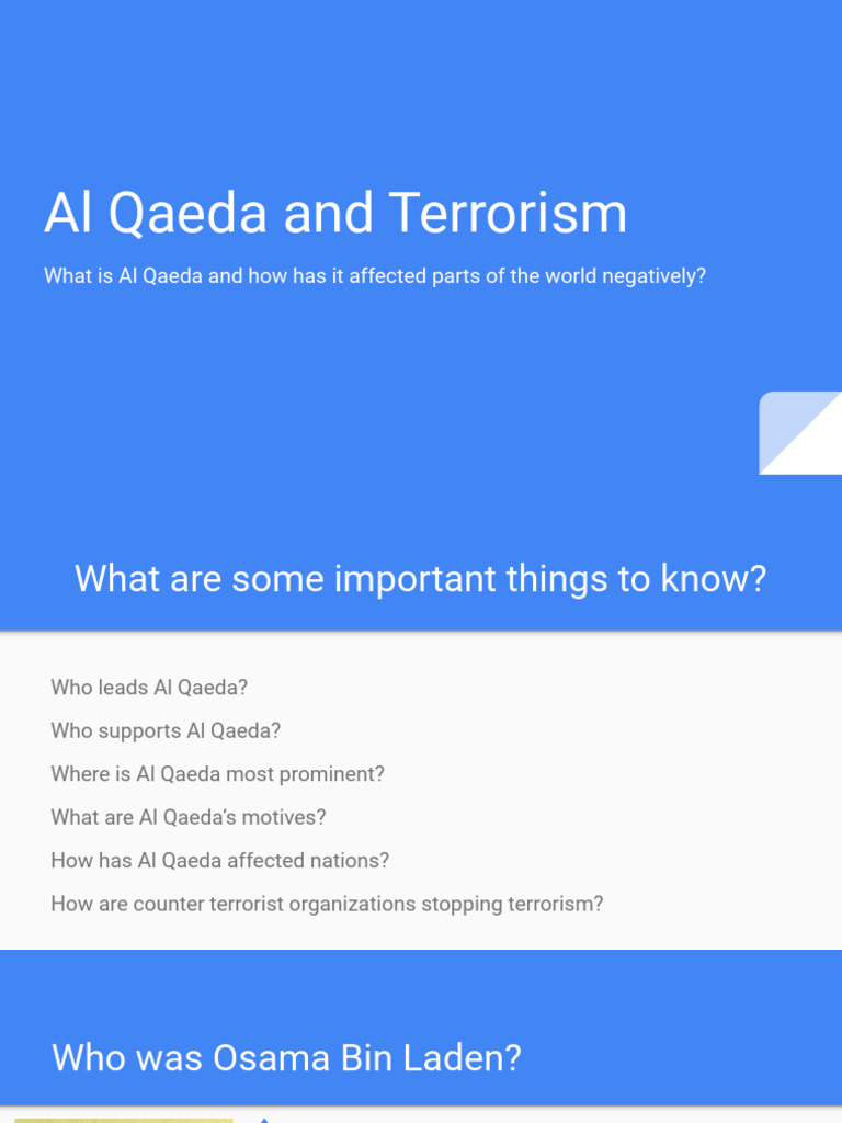Al Qaeda and Terrorism - What Is Al Qaeda and How Has It Affected Other ...