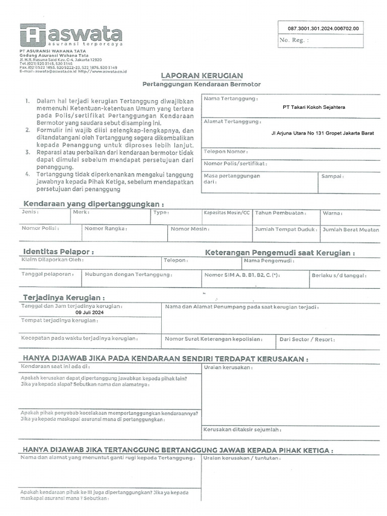 Form Claim | PDF