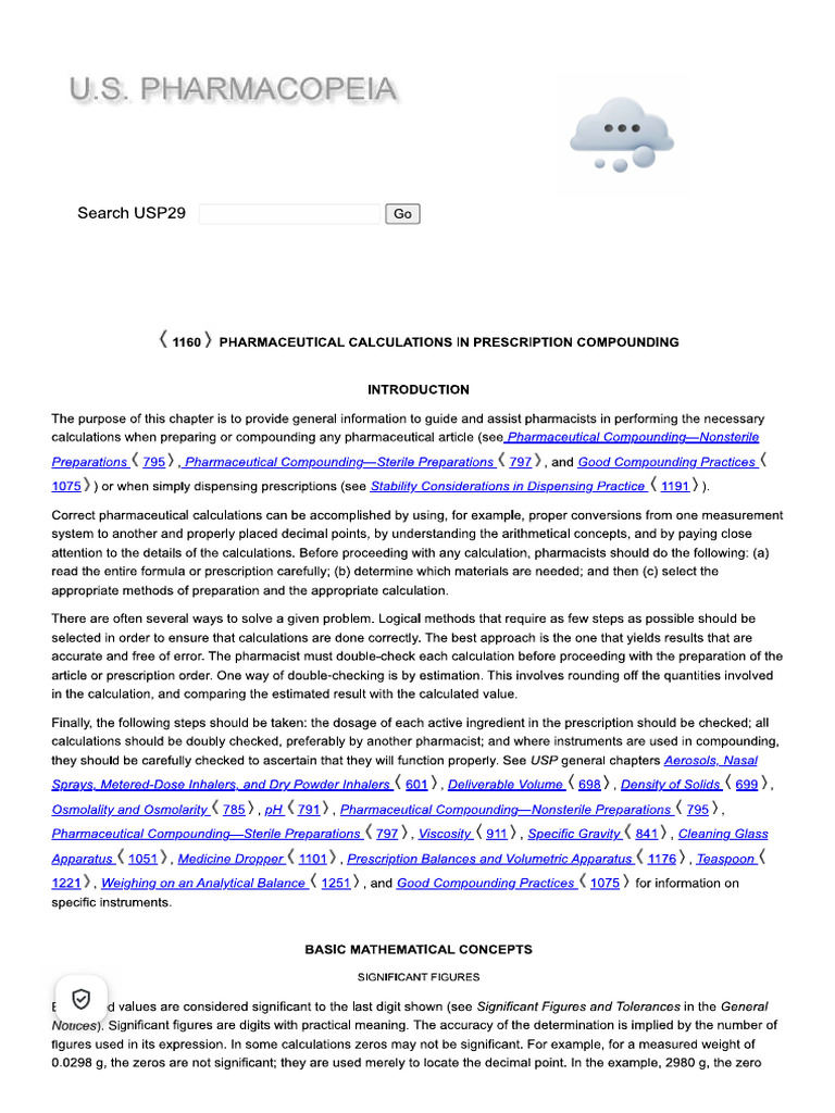 USP 1160 MKT Calculation | PDF