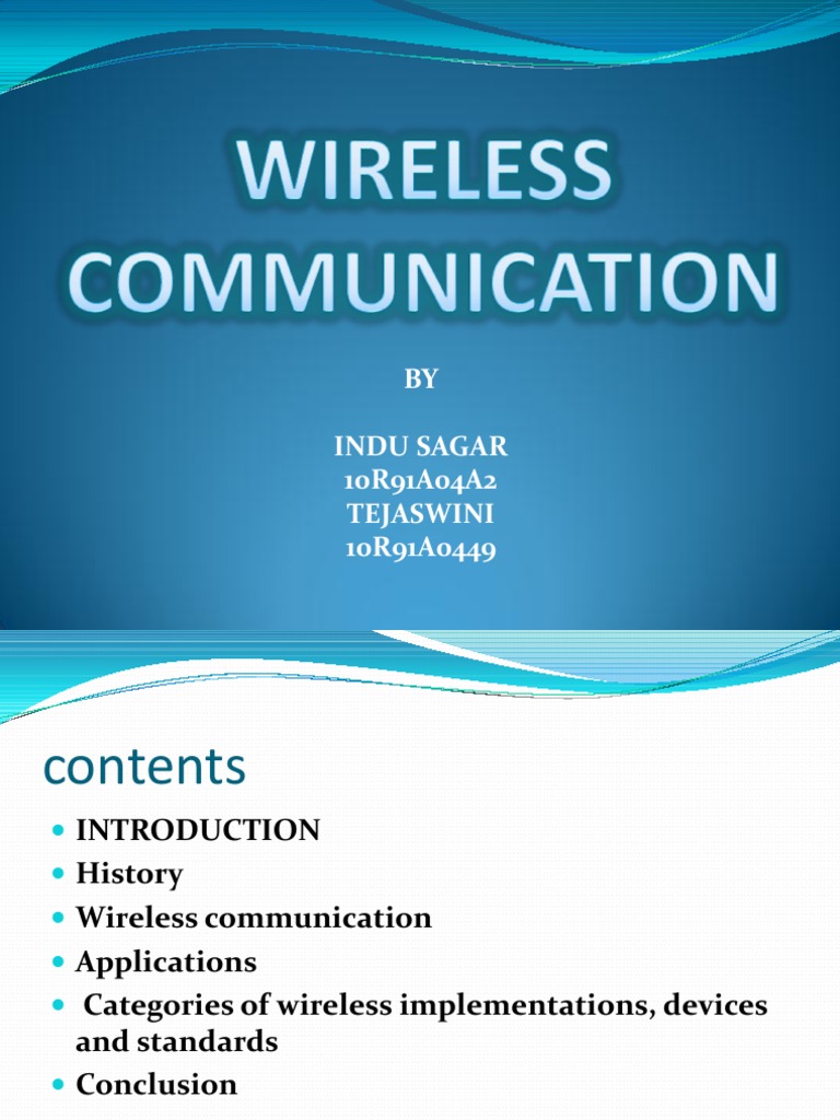 Wireless Communication | PDF | Wireless | Telecommunication