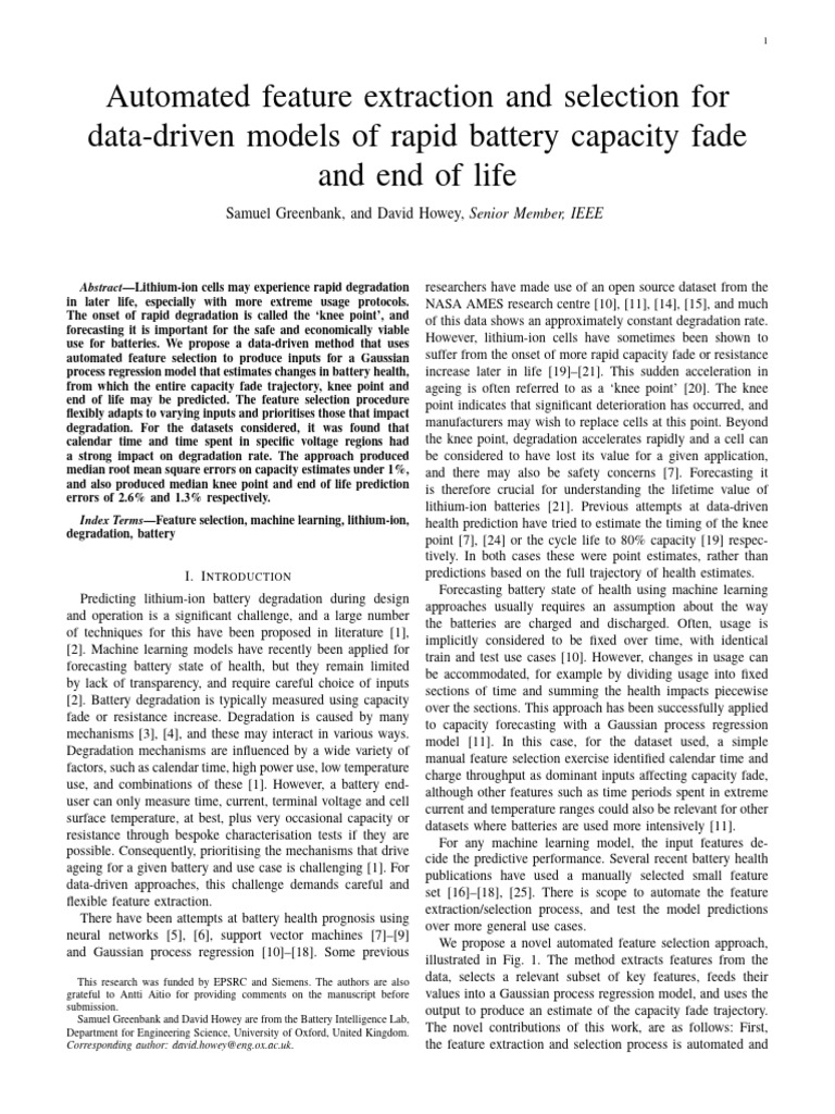 Greenbank Howey 2022 Automated Feature Extraction | PDF | Prediction ...