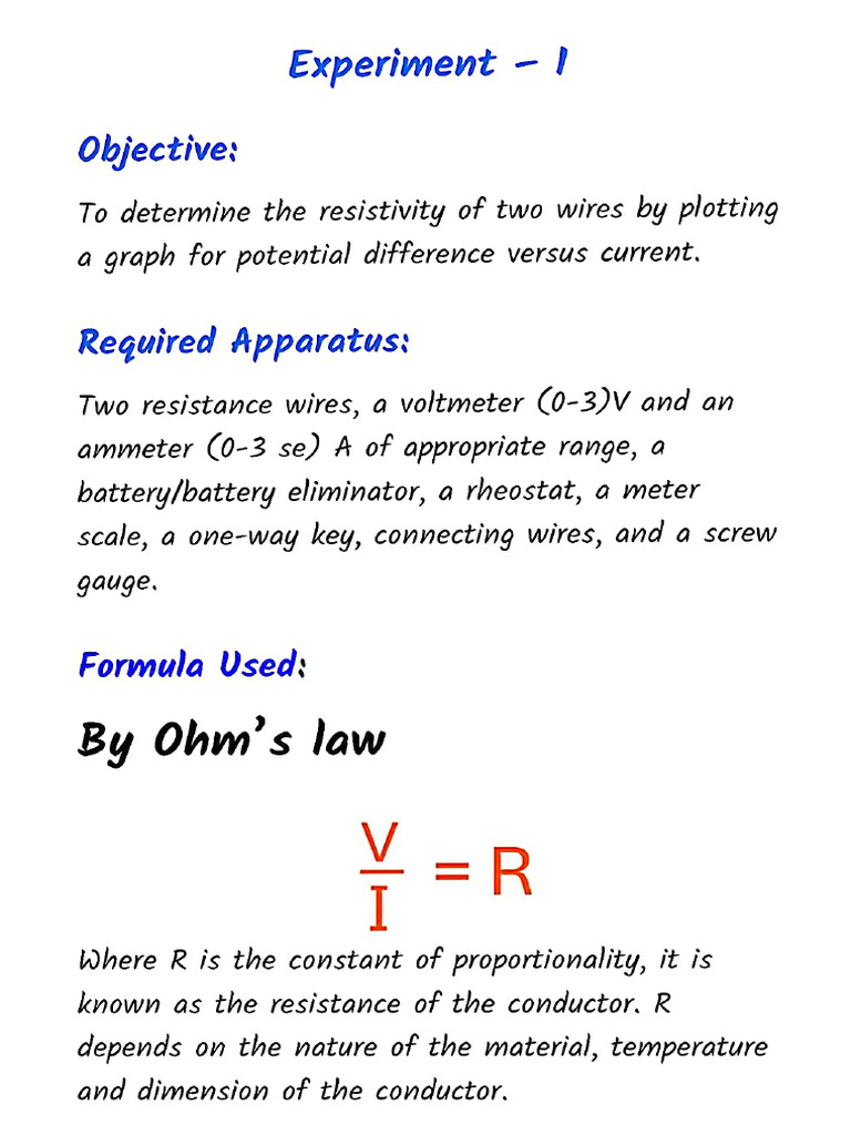 Experiment 1 | PDF