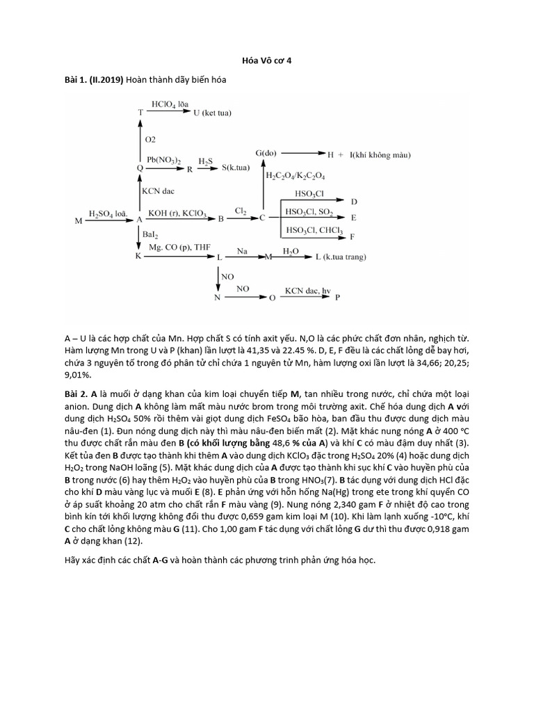 Vô Cơ 4 | PDF