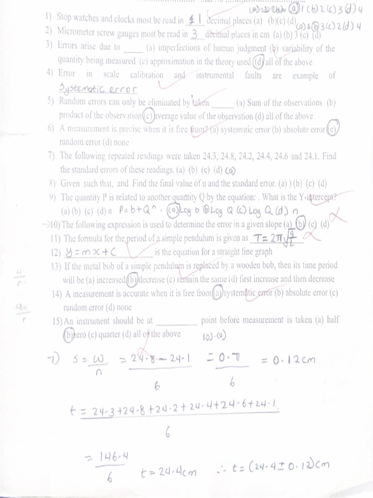 Phy 107 23 - 24 Mid Semester | PDF