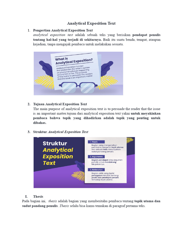 Analytical Exposition Text | PDF