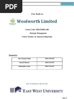 Download Woolworths Ltd - A Case Study Report by Md Mesbah Uddin SN99563233 doc pdf