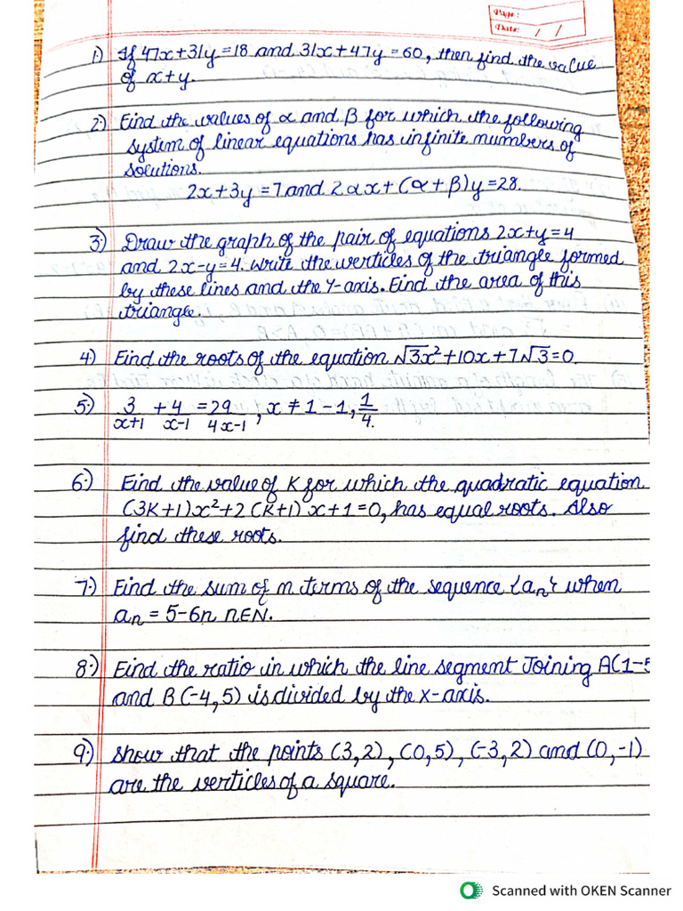 Class 10 Maths | PDF