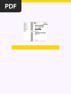 Hitachi Hydraulic Excavator Zx33u 5a Parts Catalog en JP | PDF