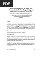 Reduction of Dispersion in Optical Fiber Communication by Fiber Bragg Grating and Optical Phase Conjugation Techniques 