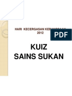 Sains Sukan Kuiz