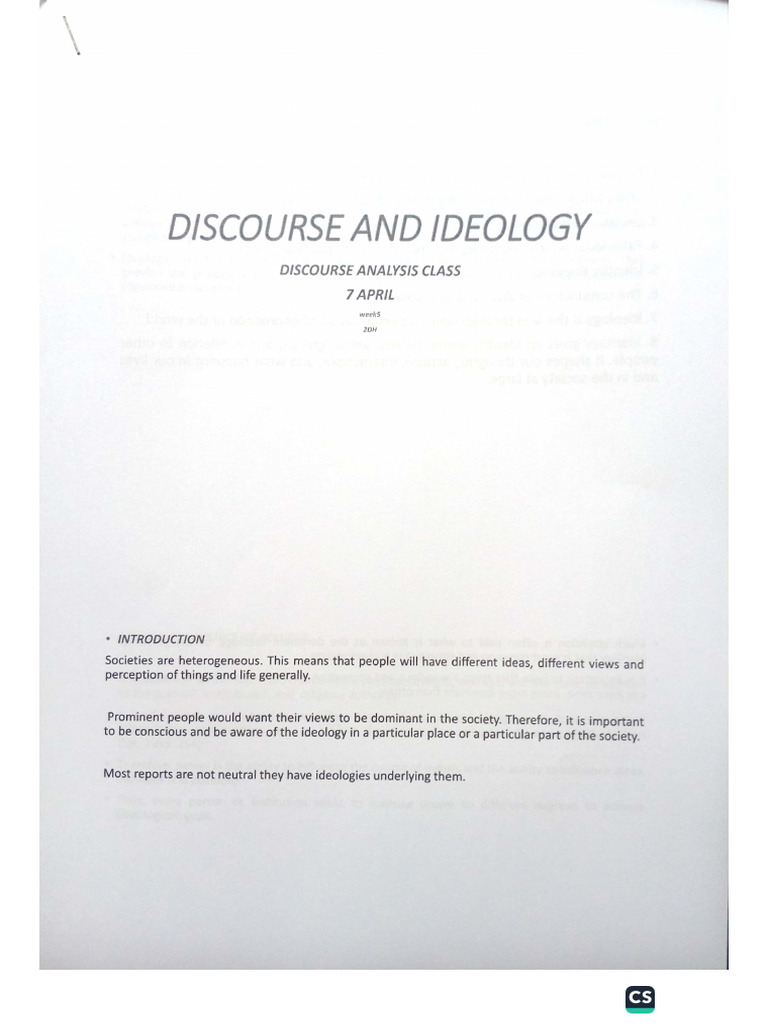 Discourse Analysis 6 | PDF
