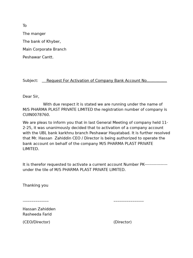 Activation Bank Account | PDF