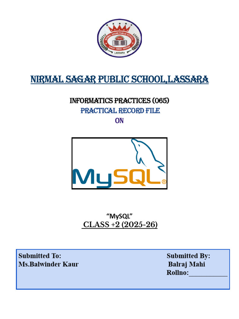 Ip Practical | PDF | Table (Database) | Chart
