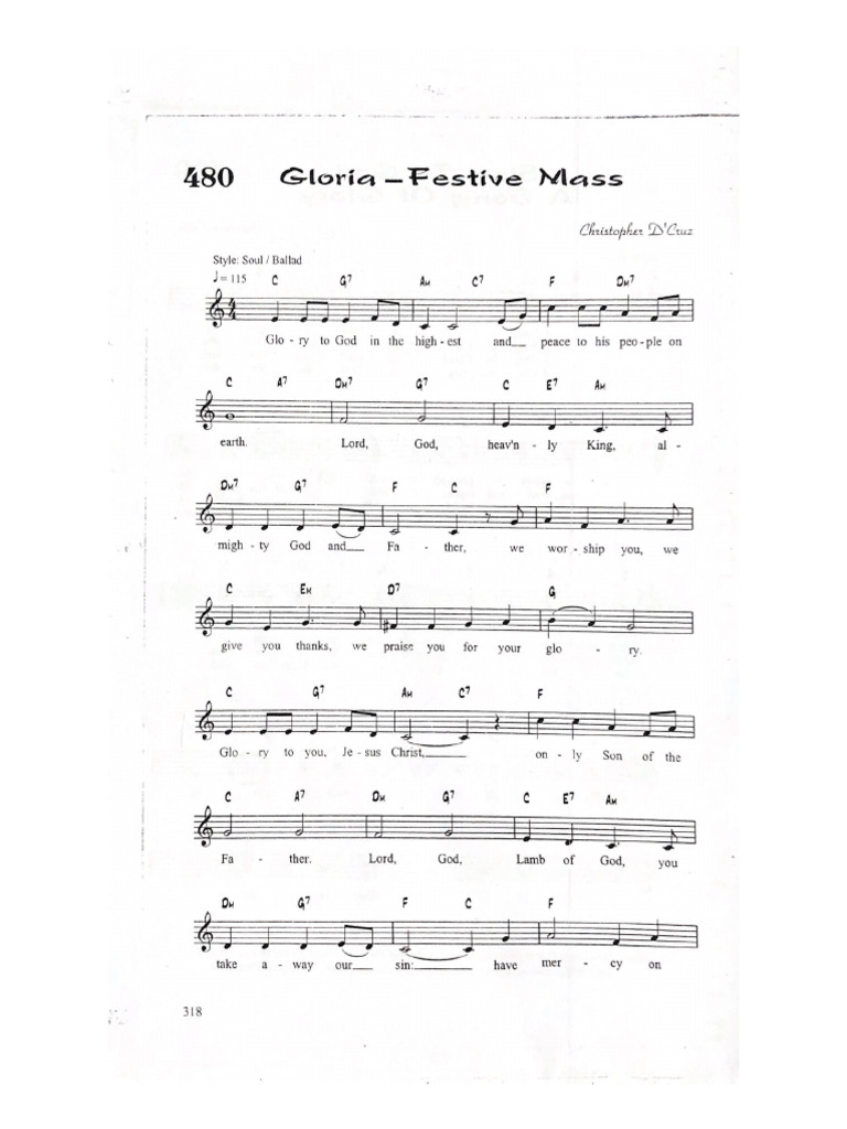 Festive Mass Notes | PDF