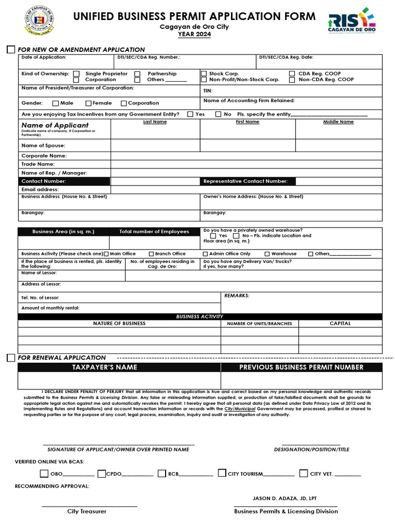 Unified Application Form | PDF | Business