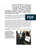 Ley de Benford, Prueba Del Fraude en El PREP en Los Comicios Electorales 2012 Mèxico