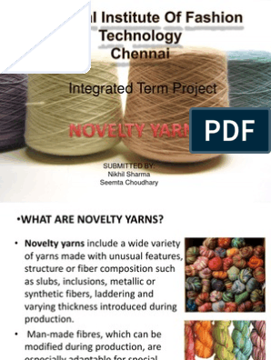 What is Novelty Yarns ? Few examples of Novelty Yarns - Textile Research  and Development