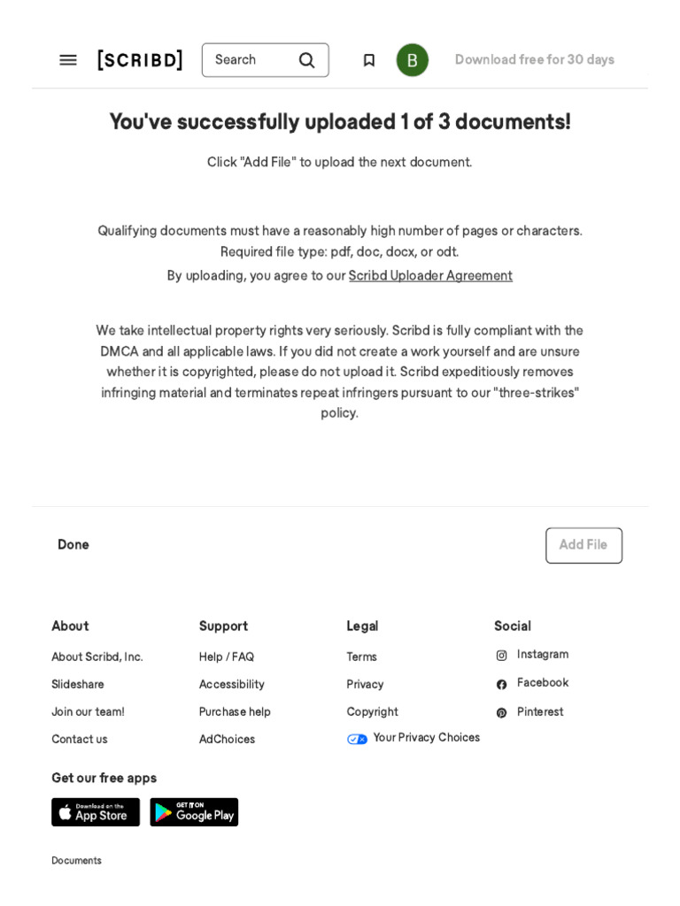 Upload A Document - Scribd | PDF