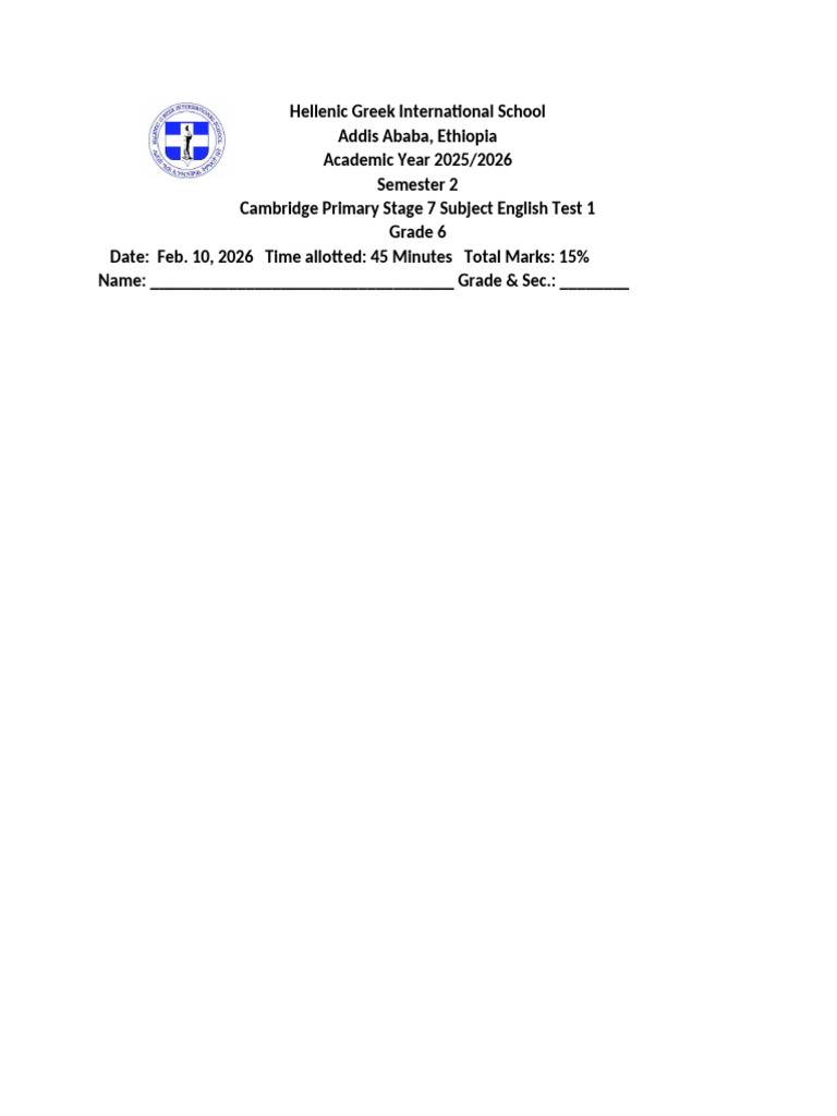 Test Format | PDF