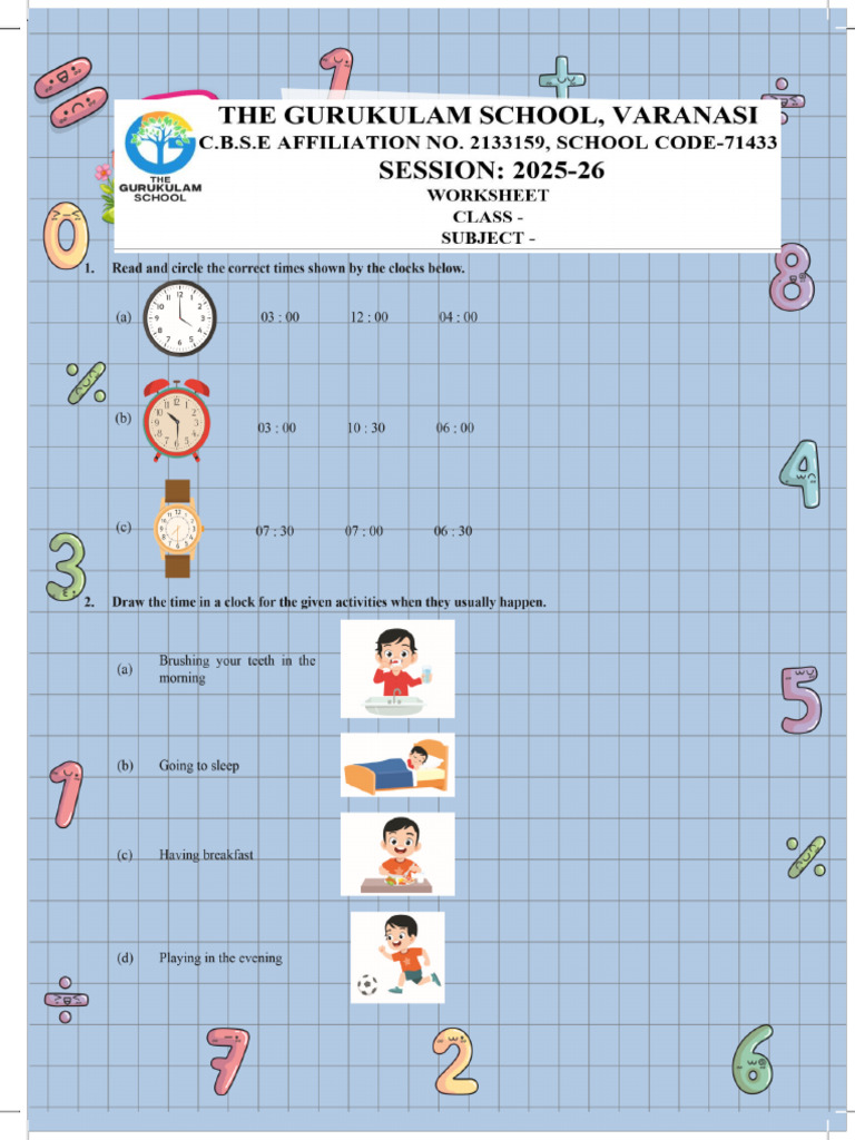 Class 2 Time | PDF