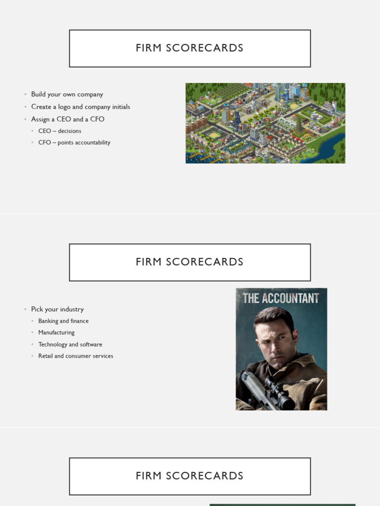 Firm Scorecards | PDF