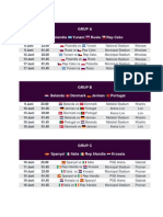 Jadwal Euro 2012