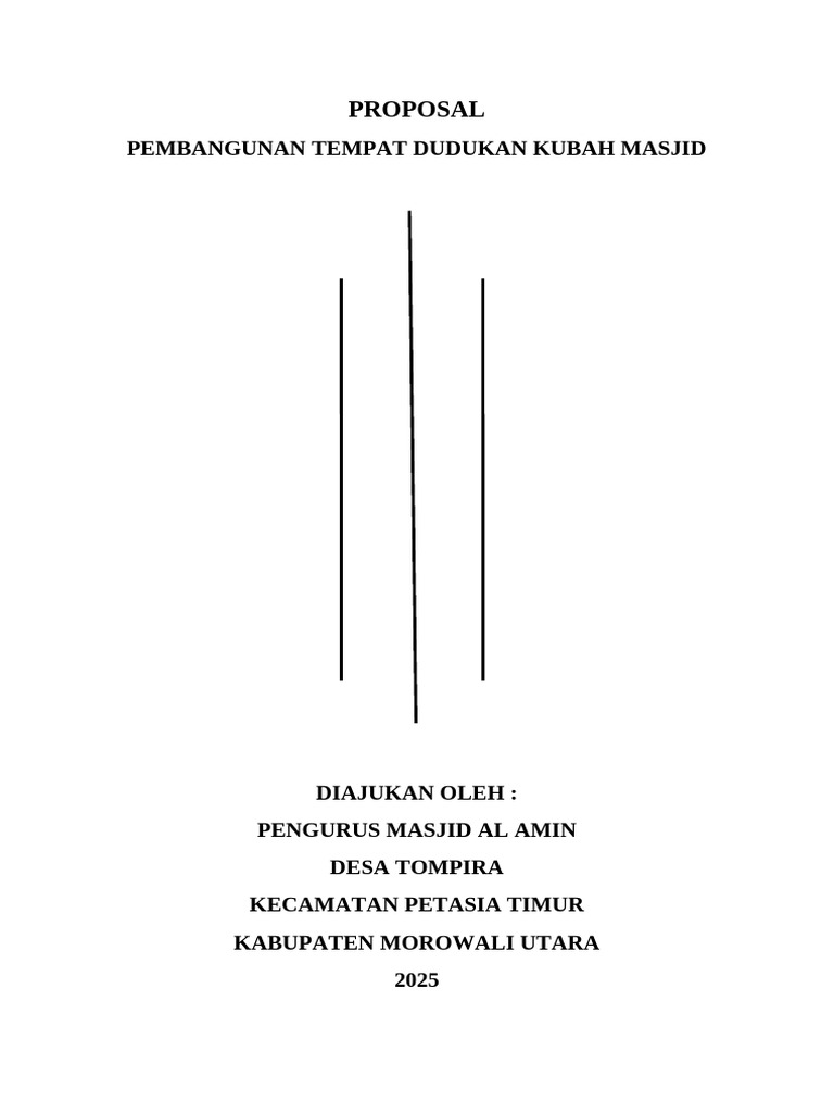 Proposal Pengajuan Kubah Masjid | PDF