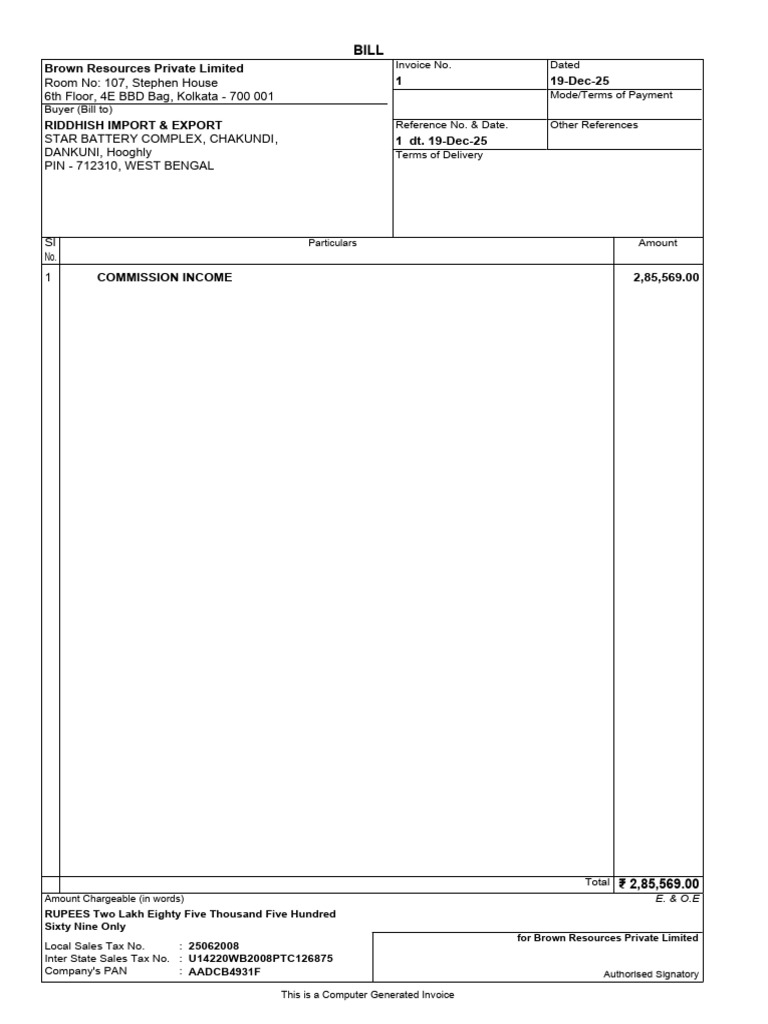 Commission Income | PDF