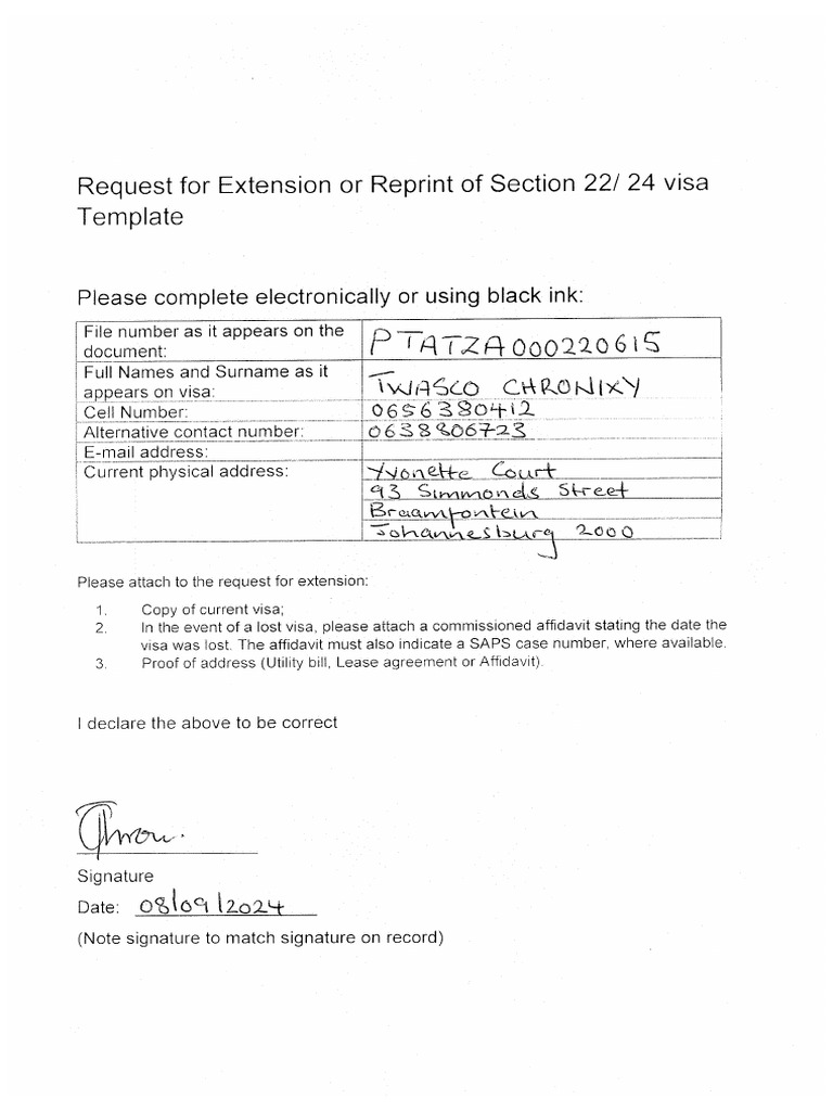 Request For Extension | PDF