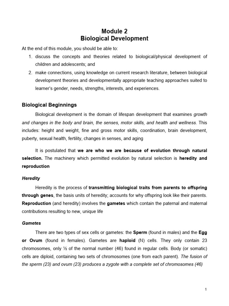 Educ.1 - Module 2 | PDF | Genetics | Zygosity