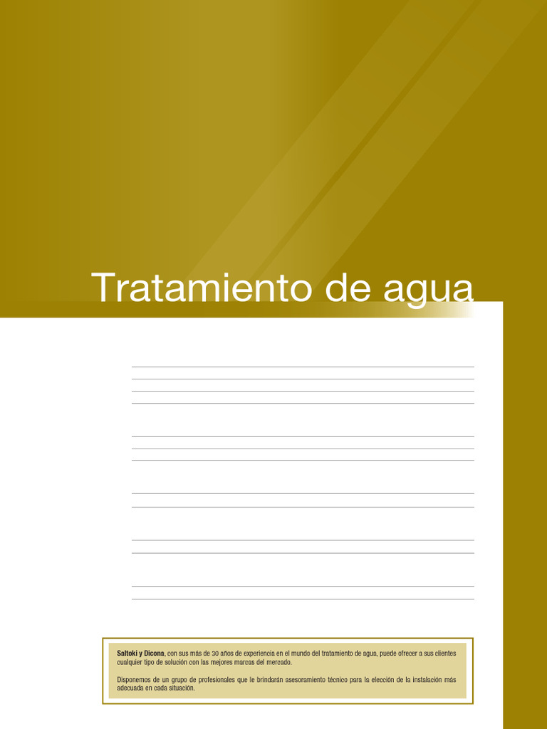 08-Tratamiento de Agua | PDF | Tratamiento de aguas residuales | Tanque ...
