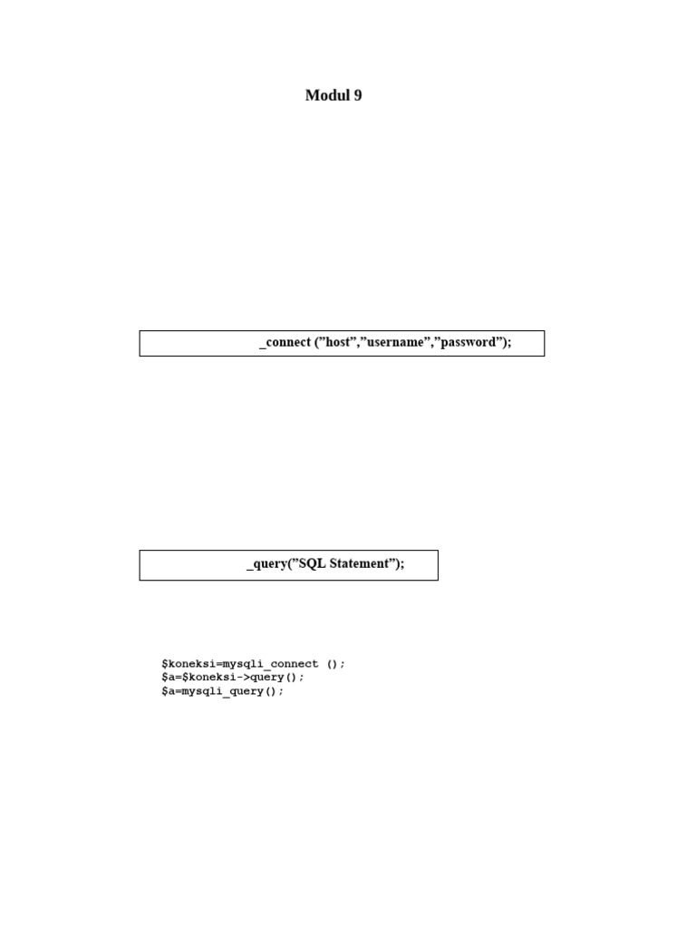 Modul 9 PHP | PDF
