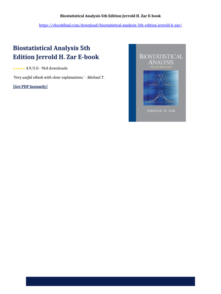 語学・辞書・学習参考書 Biostatistical Analysis (5th Edition) Amazon.com: Biostatistical Analysis (5th Edition): 9780131008465