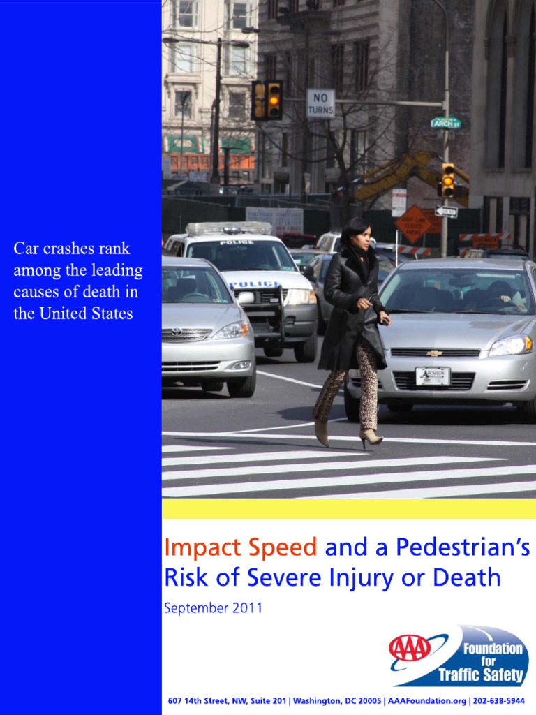 2011 Pedestrian Risk Vs Speed | PDF | Traffic Collision | Spline ...