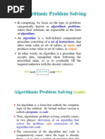 Algorithmic Problem Solving: Algorithmic Problems Algorithms Algorithm A Set of Instructions