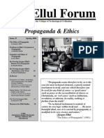 The Ethics of Propaganda by Jacques Ellul - The Ellul Forum - Issue 37 Spring 2006