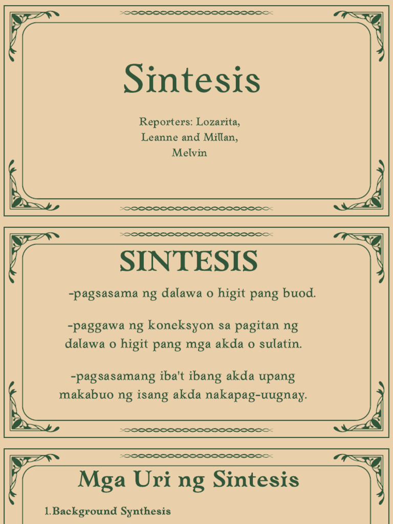 SINTESIS | PDF