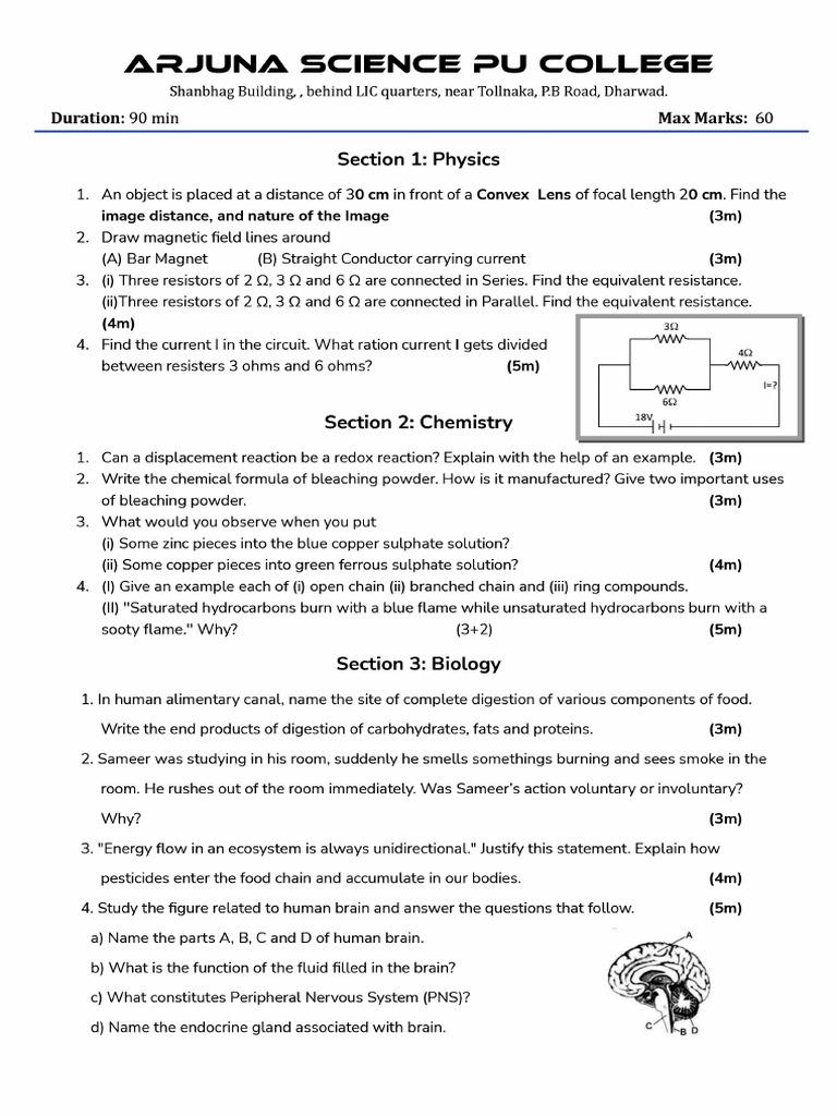Subjective Question Paper SetA | PDF
