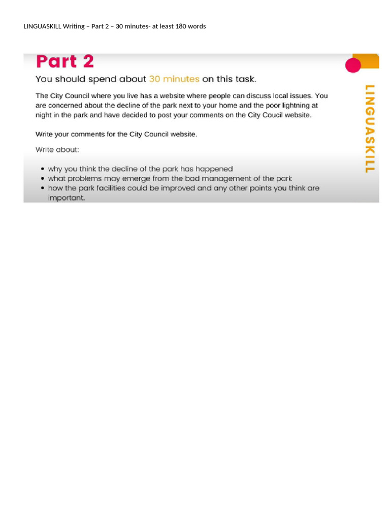 B2 Linguaskill Writing 2 | PDF