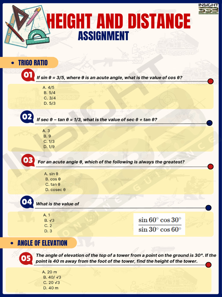 Height and Distance | PDF