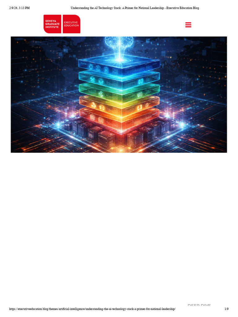 Understanding The AI Technology Stack - A Primer For National ...