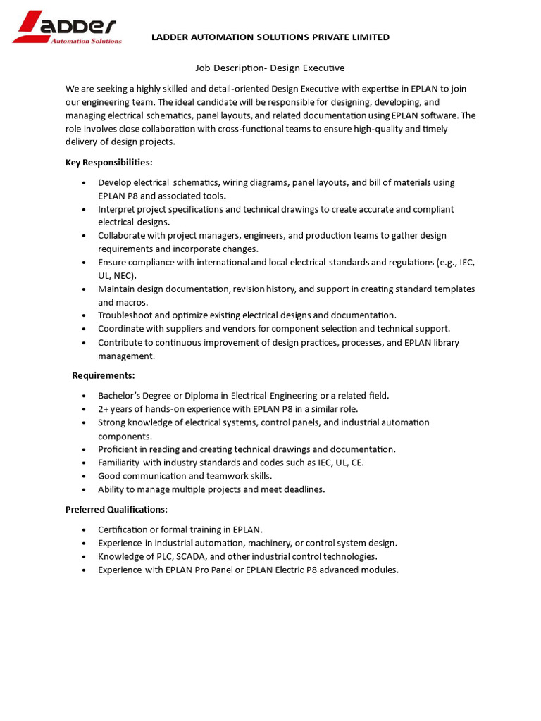 JD - Design Executive | PDF