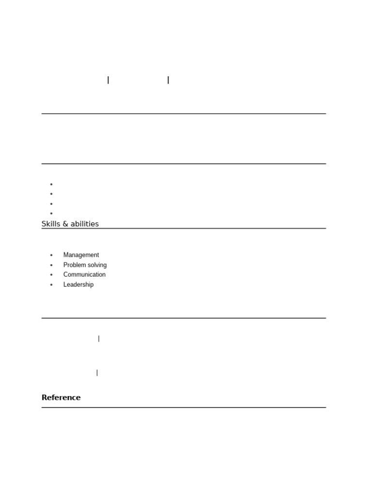 Template Resume | PDF