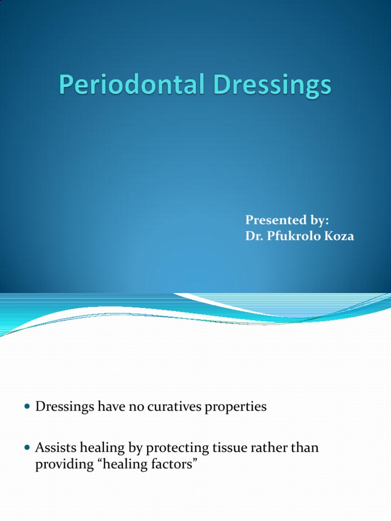Periodontal Dressings PDF Allergy Zinc