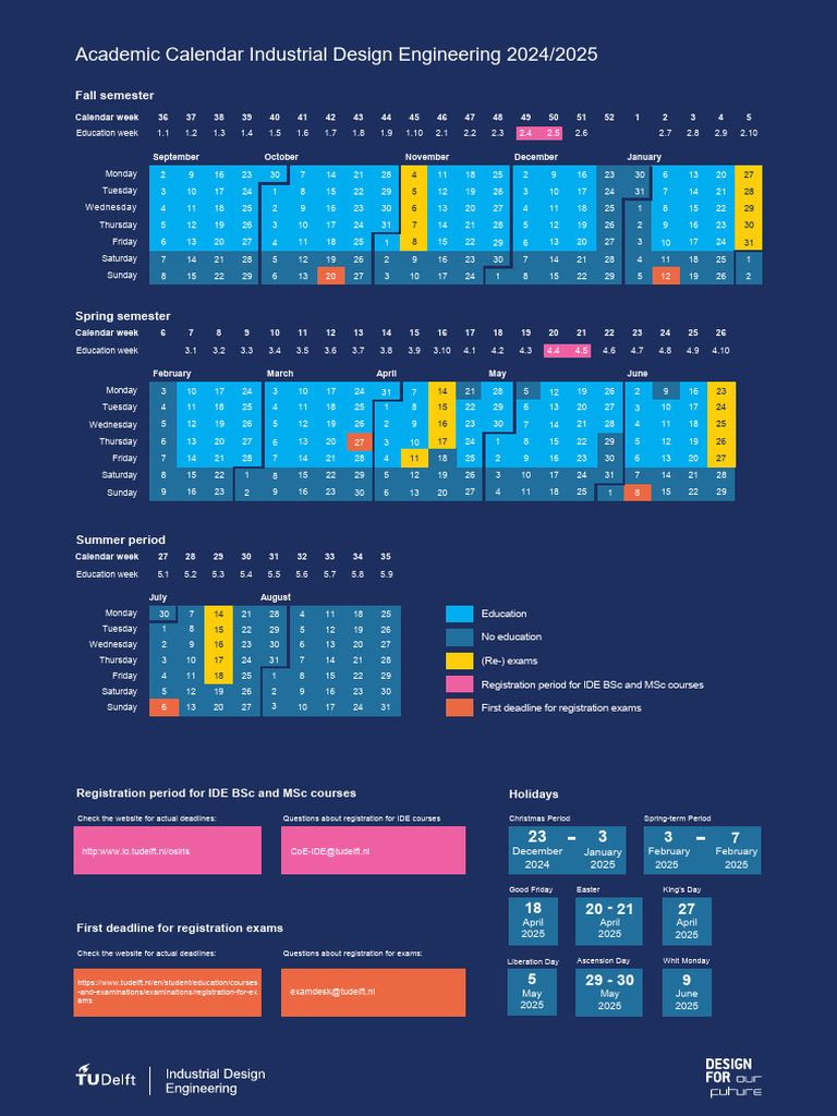 Academic Calender IDE 24-25 V3 - 01 | PDF | Academic Term | Christian ...