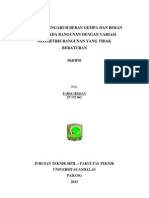 Analisis Pengaruh Beban Gempa Dan Beban Angin Pada Bangunan Dengan Variasi Geometris Bangunan Yang Tidak Berat