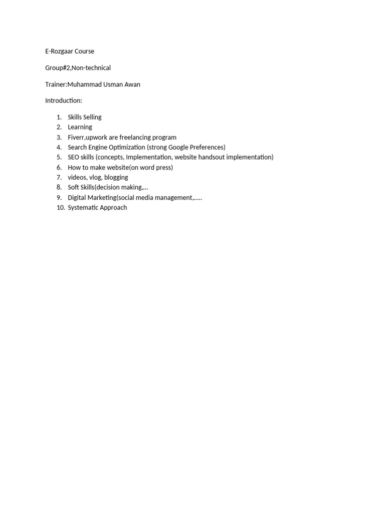 Erc Lect 1 Course Introduction | PDF