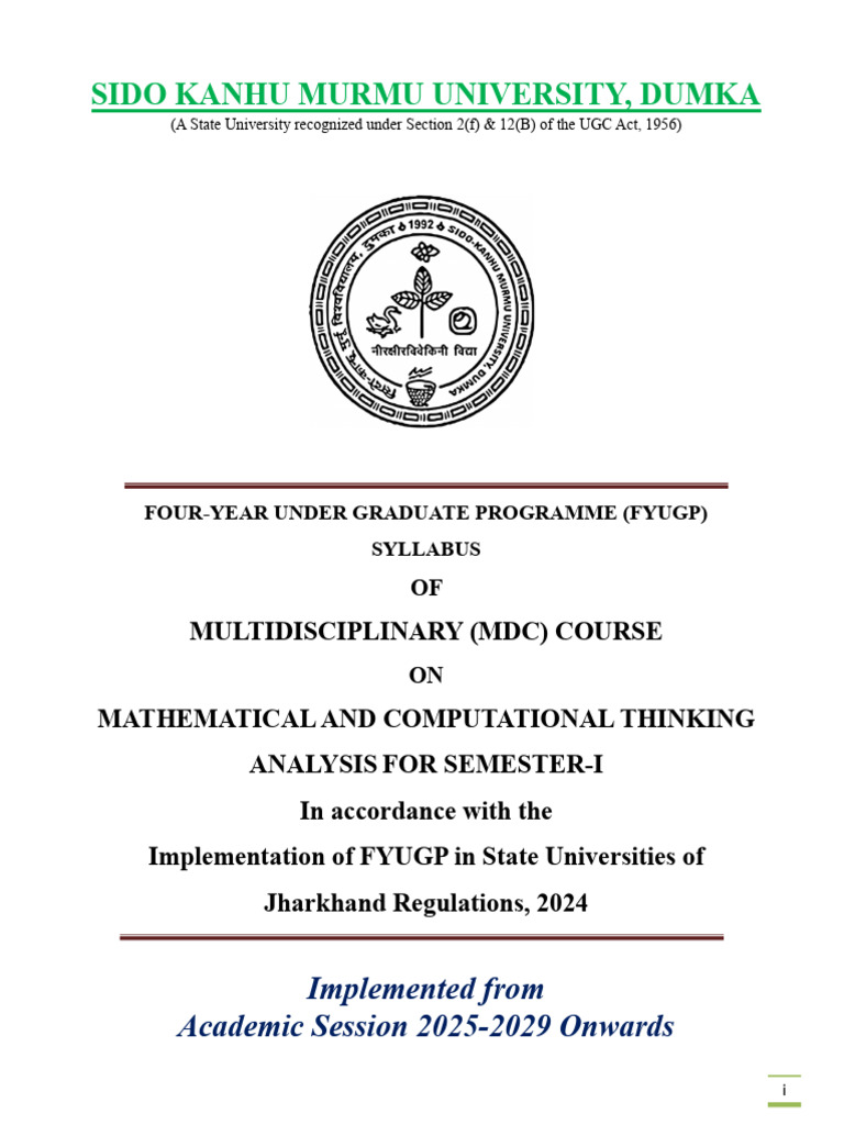 Mathematiical and Computational Thinking | PDF | Mathematics | Statistics