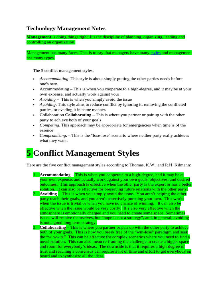 6 Technology Management Notes | PDF | Educational Technology ...